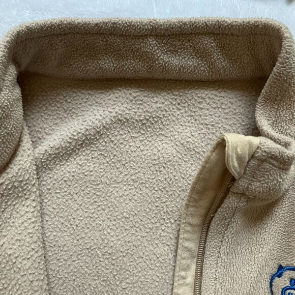 Papa Kids Fleece Vest Size 110 (4-5T) | Beige Fleece Zip-Up GUC - Picture 11 of 16